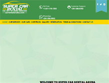 Tablet Screenshot of carrentalaruba.com